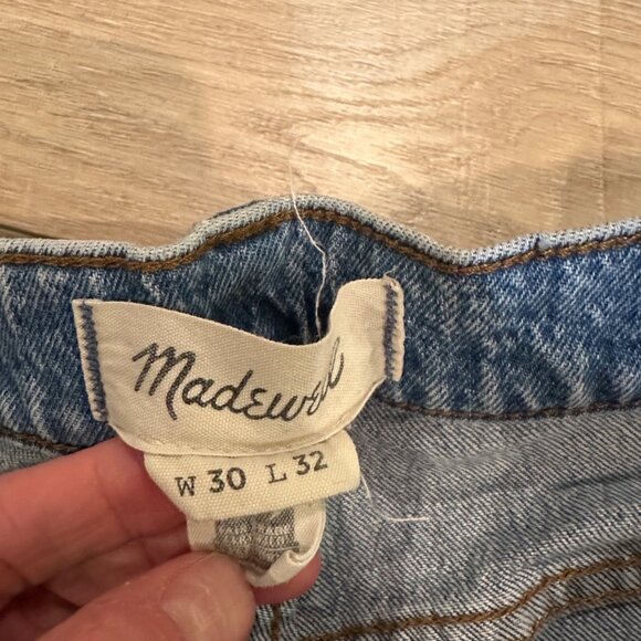 MADEWELL MENS LIGHTWASH JEANS RELAXED TAPERED 30 X 32 - Picture 6 of 9